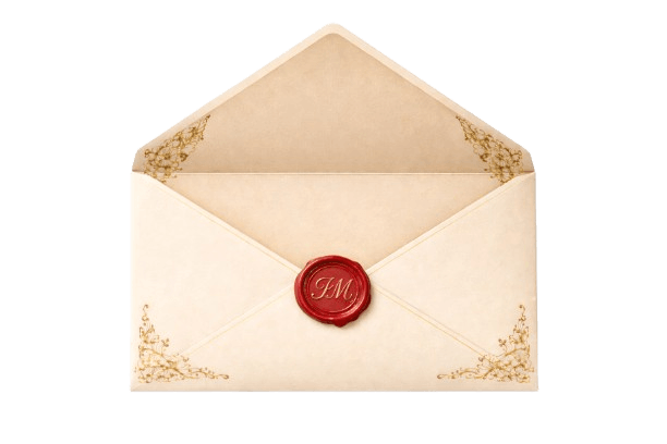 Sobre de invitación abierto