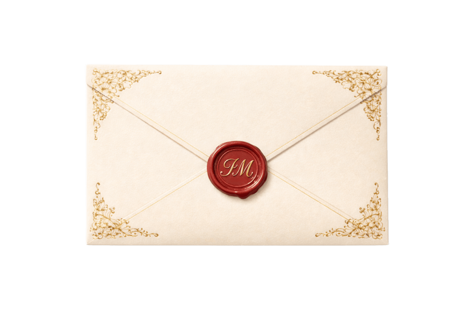 Sobre de invitación cerrado